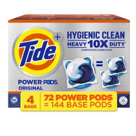 Tide Hygienic Clean Heavy Duty Power PODS Laundry Detergent Pacs, Original (72 ct.)