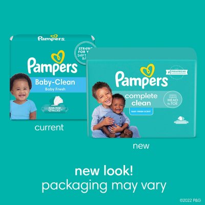 Pampers natural store clean baby wipes