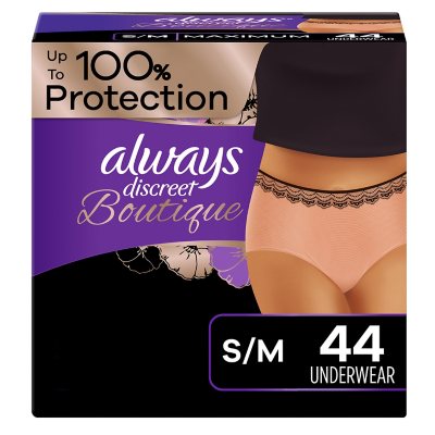 Always Discreet Boutique Incontinence Underwear, Maximum (Choose Your Size)