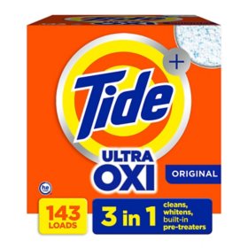 Tide Ultra Oxi HE Powder Laundry Detergent, Original (159 oz., 143 loads)