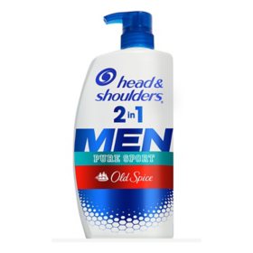 Head and Shoulders Pure Sport for Men's 2-in-1 Shampoo and Conditioner 40 fl. oz.