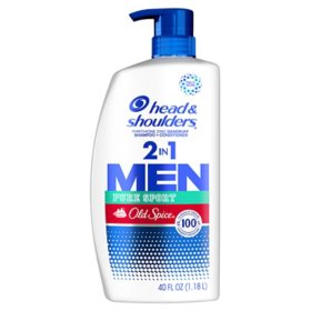 Head and Shoulders Pure Sport for Men's 2-in-1 Shampoo and Conditioner 40 fl. oz.