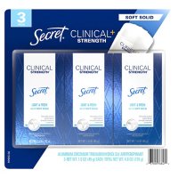 Secret Clinical Soft Solid Antiperspirant and Deodorant, Light & Fresh (1.6 oz., 3 ct.)