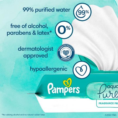 Pampers store water wipes