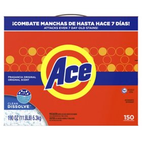 Ace Powder Laundry Detergent, Original Scent (190 oz., 150 loads)