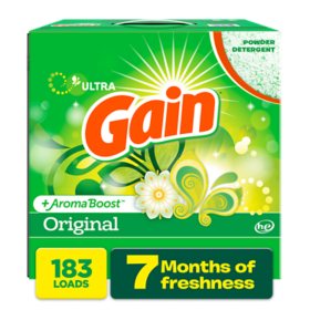 Gain Ultra Powder Laundry Detergent, Original 188 oz., 183 loads