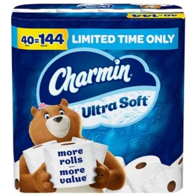 Charmin Ultra Soft Toilet Paper (221 sheets/roll, 40 rolls)