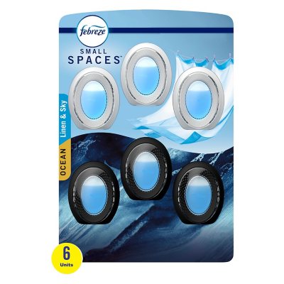 Febreze Small Spaces Air Freshener Linen & Sky + Ocean (6 ct. .25 oz.) -  Sam's Club