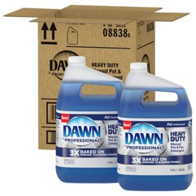 Dawn Professional Heavy Duty Manual Pot and Pan Dish Soap Detergent (Choose Pack Size)