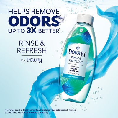 Downy Rinse & Refresh Laundry Odor Remover and Fabric Softener, Cool Cotton,  (3 Pk., 76.5 fl. oz.) - Sam's Club