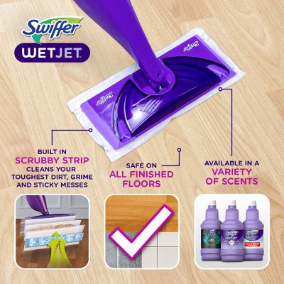 Pack of 2) Swiffer Wetjet Wood Floor Cleaner Solution Refill, 42.2 Fl Oz