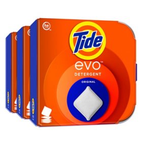 Tide Evo Laundry Detergent Tiles, Original Scent, 72 ct.