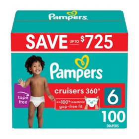 Pampers Cruisers 360 Diapers Gap-Free Fit (Choose Your Size)