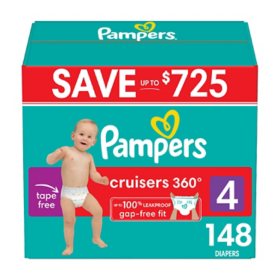 Pampers Cruisers 360 Diapers Gap-Free Fit (Choose Your Size)