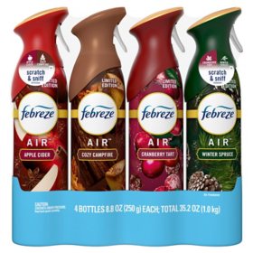  Febreze Air Effects Odor-Eliminating Holiday Variety Pack (8.8 oz., 4 pk.)