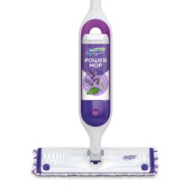 Swiffer PowerMop Multi-Surface Mopping Kit, Lavender 10 Pads, 2 Cleaning Solutions
