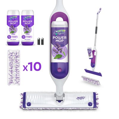 Swiffer PowerMop Multi-Surface Mopping Kit, Lavender (10 Pads, 2 Cleaning  Solutions) - Sam's Club