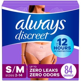 Always Discreet Incontinence Underwear for Women, Maximum, Choose Your Size