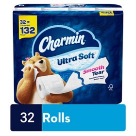 Charmin Ultra Soft Toilet Paper Extra Mega Rolls 231 Sheets/Roll, 32 Rolls