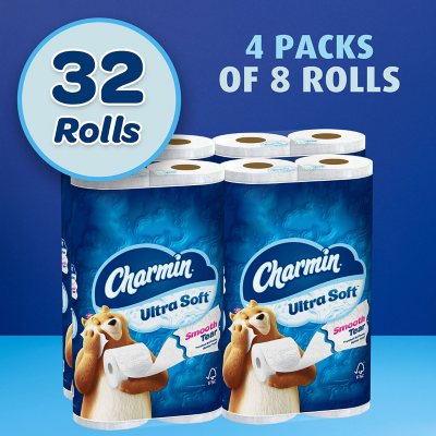 Charmin Ultra Soft Toilet Paper Extra Mega Rolls - 32 Rolls, 231 Sheets/Roll - Free Shipping