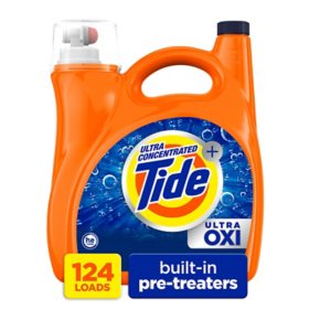 Tide Ultra Oxi Liquid Laundry Detergent, Fresh (159 fl. oz., 124 loads) 		 		