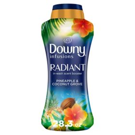 Downy Infusions Radiant In-Wash Scent Booster Beads, Pineapple & Coconut Grove, 28.3 oz