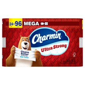 Charmin Ultra Strong 2-Ply Toilet Paper 24 rolls, 220 sheets/roll