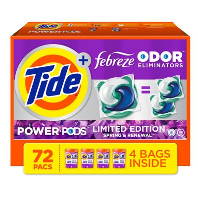 Tide Power Pods Sport with Febreze Freshness Odor Defense Liquid