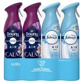 Febreze Air Effects Air Freshener, Linen & Sky + Downy Calm 4 ct., 8.8 oz.