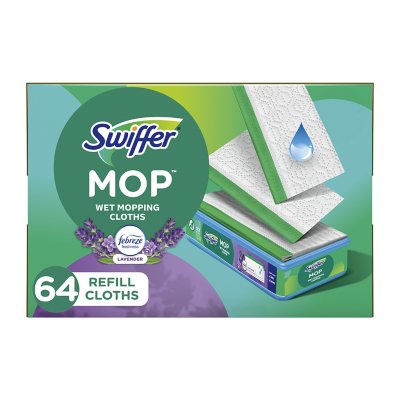 Swiffer Sweeper Wet Mopping Cloth Refills, Lavender Scent 64 ct.