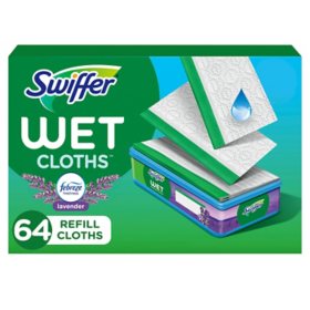 Swiffer Sweeper Wet Mopping Cloth Refills, Lavender Scent 64 ct.