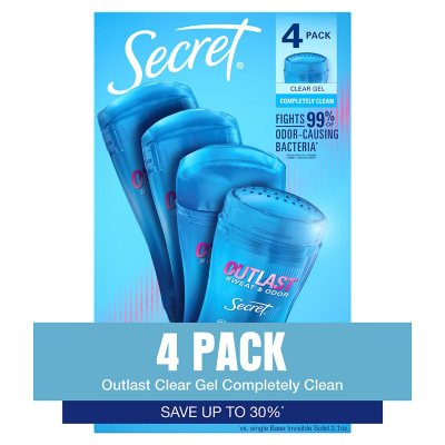 Secret Outlast Clear Gel Antiperspirant Deodorant for Women, Sport Fresh,  2.6 oz 