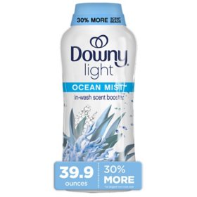 Downy Light Laundry In-Wash Scent Booster Beads, Ocean Mist Scent, 39.9 oz