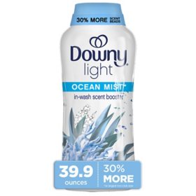 Downy Light Laundry In-Wash Scent Booster Beads, Ocean Mist Scent, 39.9 oz