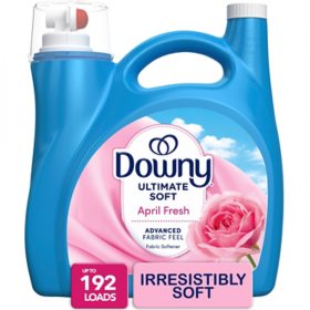 Downy Ultimate Soft Liquid Fabric Softener, April Fresh 192 Loads,130 fl oz