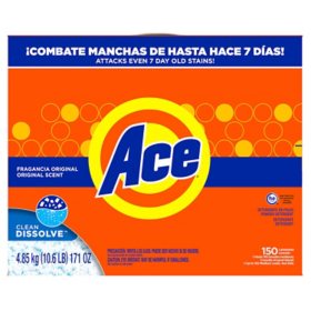 Ace Powder Laundry Detergent, Original, 150 Loads, 171 oz