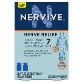 Nervive Nerve Relief Tablets, 60 ct.		 		 		 		 		 		