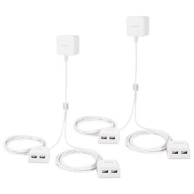 Philips Twin Charger, 4 USB-A Ports 2 Pack, White - Sam's Club