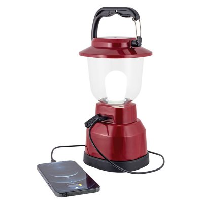 EcoScapes Dual Power LED Rechargeable Lantern (Red)