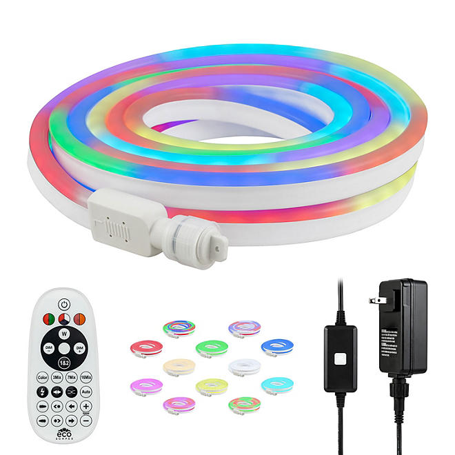 Ecoscapes Color-Changing LED Flex Light With Remote Control by Enbrighten (16.4 ft.) 