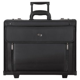 Solo Classic Rolling Catalog Case, Polyester, 18 x 8 x 14 in, Black