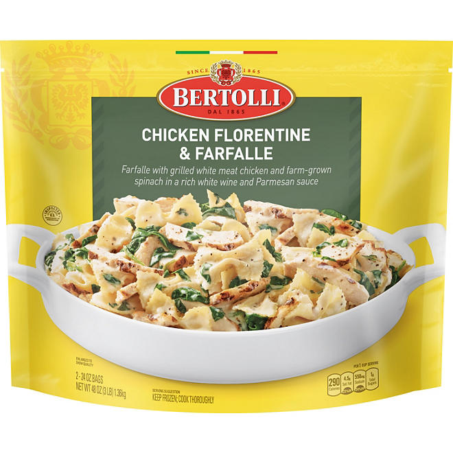 Bertolli Chicken Florentine and Farfalle Classic Skillet Meal, Frozen (2 pk.)