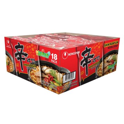 NONGSHIM RED SHIN RAMYUN KOREAN RAMEN SUPER SPICY 120G