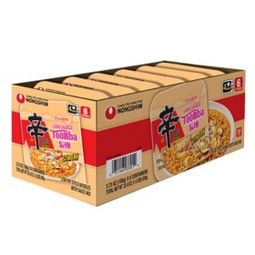 Nongshim Shin Toomba Stir Fry Bowls, 3.73 oz., 6 pk.