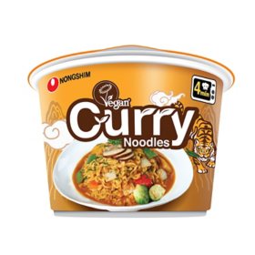 Nongshim Vegan Curry Ramen Big Noodle Bowl 6 pk.