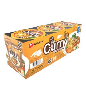 Nongshim Vegan Curry Ramen Big Noodle Bowl 6 pk.