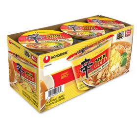Nongshim Shin Gold Spicy Ramen Noodle Soup Bowl 3.56 oz, 6 ct.