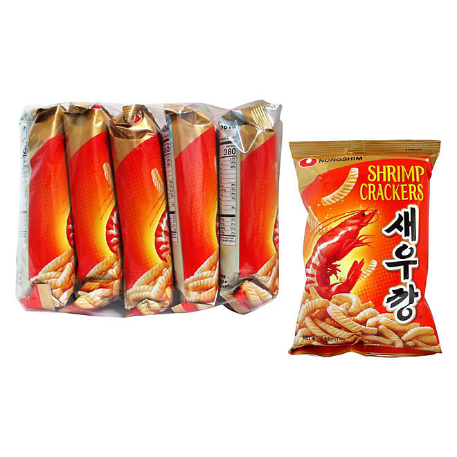 NongShim Shrimp Flavored Crackers 2.6 oz., 5 pk.