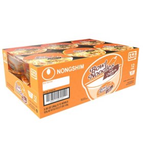 Nongshim Spicy Chicken Ramen Noodle Soup Bowl (3.03 oz., 12 ct.)