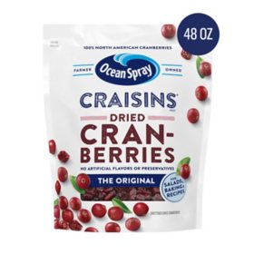 Ocean Spray Craisins, Original Dried Cranberries, 48 oz.